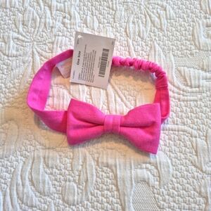 Gymboree girls one size pink bow head band NEW